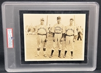 1934 Carl Hubbell and Brothers International News Service Type I Photo PSA Authentic 