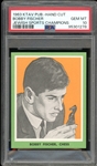 1963 KTAV Publishing Jewish Sports Champions Bobby Fischer Hand Cut PSA 10 GEM MINT