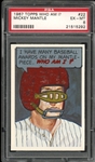 1967 Topps Who Am I? Mickey Mantle PSA 6 EX-MT