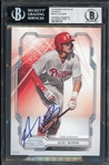 2019 Bowman Sterling Prospects #BPR37 Alec Bohm (5/49) 5x7 Authentic Autogaph BGS AUTO 10