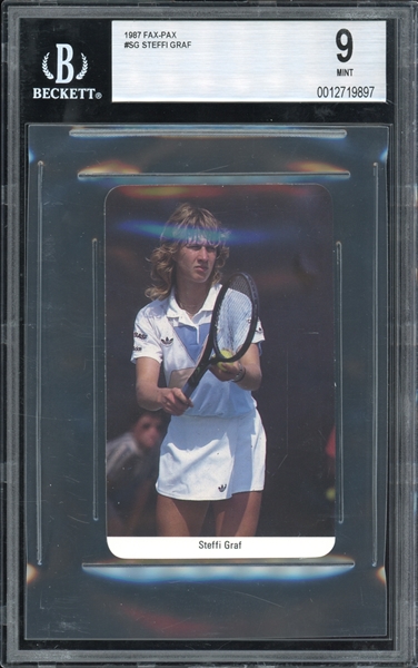 1987 Fax-Pax #SG Steffi Graf BGS 9 MINT