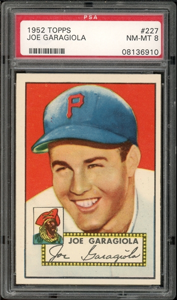 1952 Topps #227 Joe Garagiola PSA 8 NM-MT