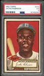 1952 Topps #312 Jackie Robinson PSA 3 VG