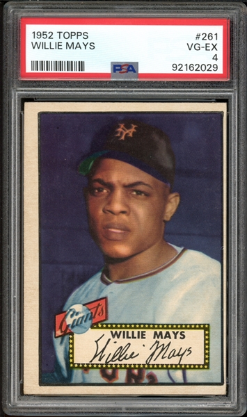 1952 Topps #261 Willie Mays PSA 4 VG-EX