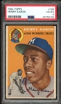 1954 Topps #128 Henry Aaron PSA 4 VG-EX