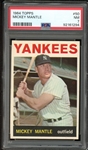 1964 Topps #50 Mickey Mantle PSA 7 NM