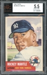 1953 Topps #82 Mickey Mantle BGS 5.5 EXCELLENT+