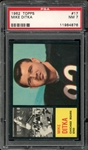 1962 Topps #17 Mike Ditka PSA 7 NM