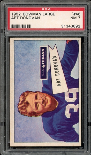 1952 Bowman Large #46 Art Donovan PSA 7 NM