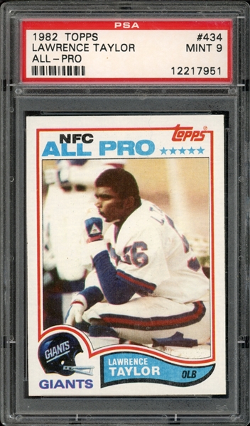 1982 Topps All-Pro #434 Lawrence Taylor PSA 9 MINT