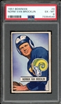 1951 Bowman #4 Norm Van Brocklin PSA 6 EX-MT