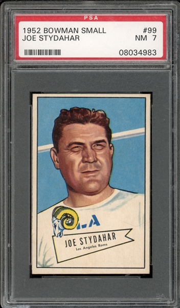 1952 Bowman Small #99 Joe Stydahar PSA 7 NM