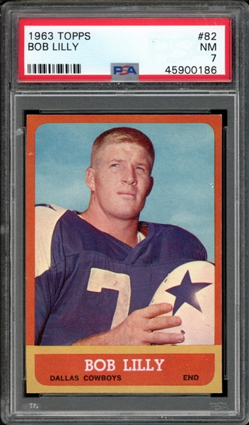 1963 Tops #82 Bob Lilly PSA 7 NM