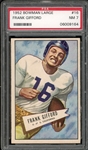 1952 Bowman Large #16 Frank Gifford PSA 7 NM