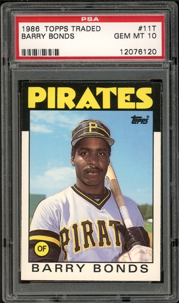 1986 Topps Traded #11T Barry Bonds PSA 10 GEM MINT