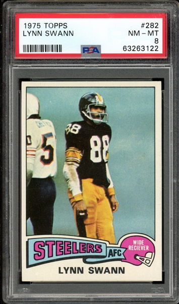 1975 Topps #282 Lynn Swann PSA 8 NM-MT