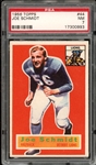 1956 Topps #44 Joe Schmidt PSA 7 NM