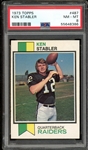 1973 Topps #487 Ken Stabler PSA 8 NM-MT