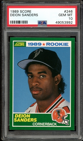 1989 Score #246 Deion Sanders PSA 10 GEM MINT