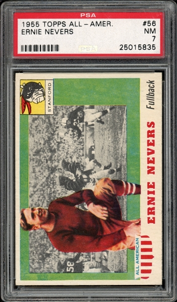 1955 Topps All-American #56 Ernie Nevers PSA 7 NM