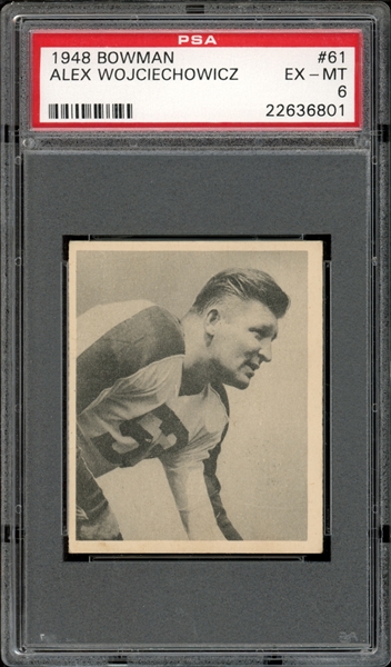 1948 Bowman #61 Alex Wojciechowicz PSA 6 EX-MT