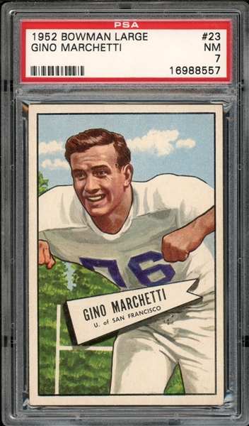 1952 Bowman Large #23 Gino Marchetti PSA 7 NM