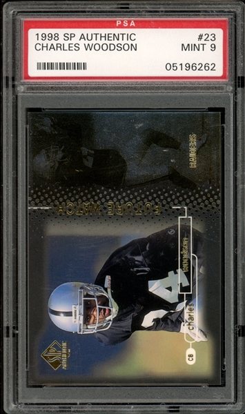 1998 SP Authentic (293/2000) #23 Charles Woodson PSA 9 MINT