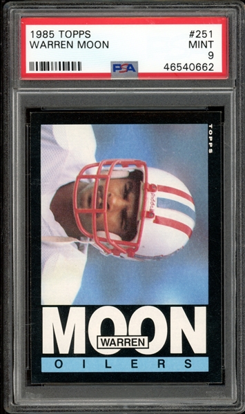 1985 Topps #251 Warren Moon PSA 9 MINT