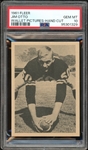 1961 Fleer Jim Otto Wallet Pictures- Hand Cut PSA 10 GEM MINT 1/1