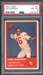 1963 Fleer #47 Len Dawson PSA 8 NM-MT