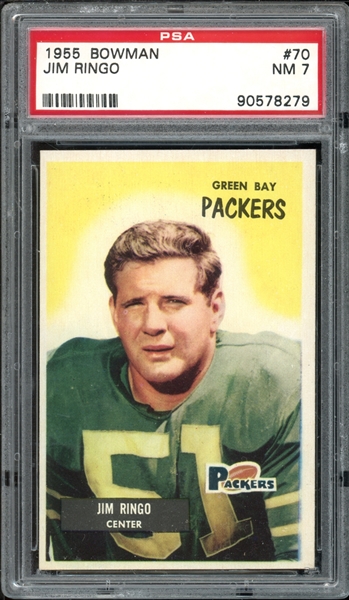 1955 Bowman #70 Jim Ringo PSA 7 NM