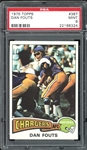 1975 Topps #367 Dan Fouts PSA 9 MINT