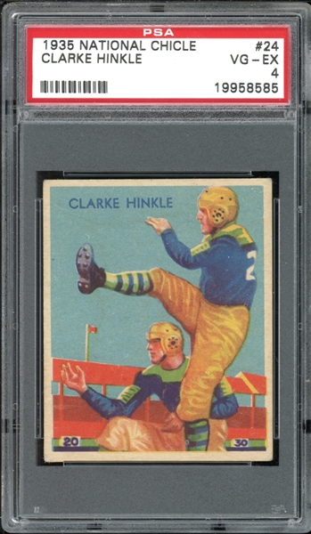 1935 National Chicle #24 Clarke Hinkle PSA 4 VG-EX