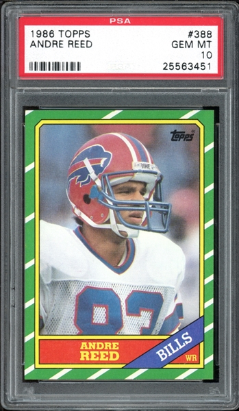 1986 Topps #388 Andre Reed PSA 10 GEM MINT