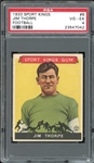 1933 Sport Kings Football #6 Jim Thorpe PSA 4 VG-EX