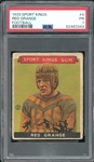 1933 Sport Kings Football #4 Red Grange PSA 1 PR