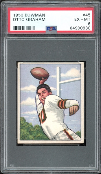 1950 Bowman #45 Otto Graham PSA 6 EX-MT