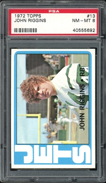 1972 Topps #13 John Riggins PSA 8 NM-MT