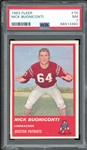 1963 Fleer #10 Nick Buoniconti PSA 7 NM