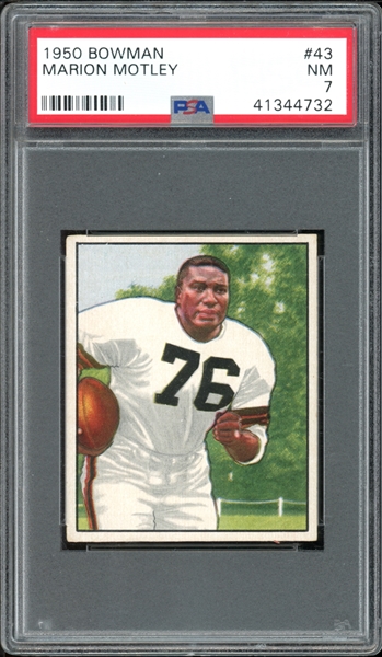 1950 Bowman #43 Marion Motley PSA 7 NM