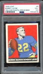 1948 Leaf #6 Bobby Layne (Yellow Pants, Error Bobbie) PSA 3.5 VG+