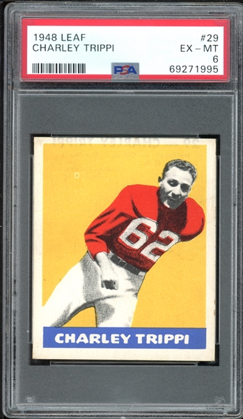 1948 Leaf #29 Charley Trippi PSA 6 EX-MT