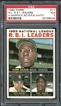 1964 Topps #11 N.L R.B.I. Leaders H.Aaron/K.Boyer/B.White PSA 7 NM