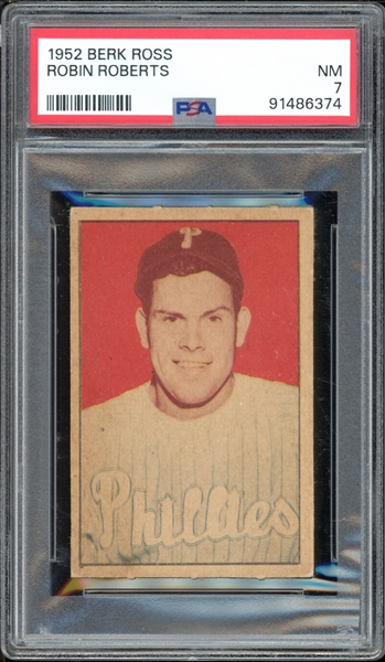 1952 Berk Ross Robin Roberts PSA 7 NM