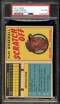 1971 Topps Hank Aaron Scratch-Offs PSA 6 EX-MT