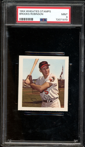 1964 Wheaties Stamps Brooks Robinson PSA 9 MINT