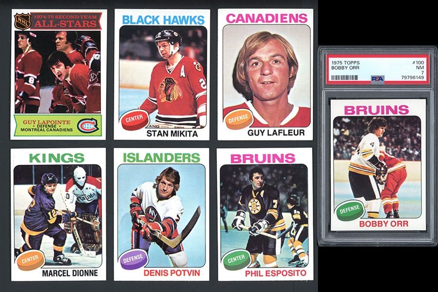 1975 Topps Hockey Near Complete Set (327/330)