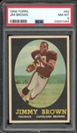 1958 Topps #62 Jim Brown PSA 8 NM-MT