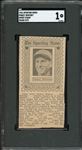 1936 Sporting News Pinkey Whitney Sport Stamp (Hand Cut) SGC 1 PR