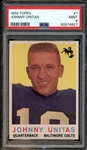 1959 Topps #1 Johnny Unitas PSA 9 MINT